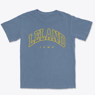 Leland Iowa Inline Premium Heavyweight T-shirt