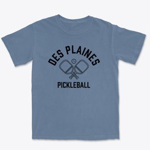 Des Plaines Illinois Pickleball Premium Heavyweight T-shirt