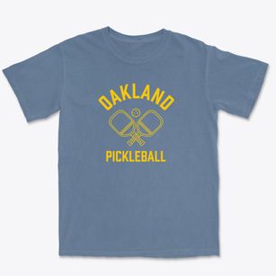 Oakland California Pickleball Premium Heavyweight T-shirt
