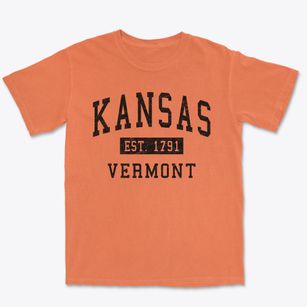 Kansas Vermont Classic Established Premium Heavyweight T-shirt