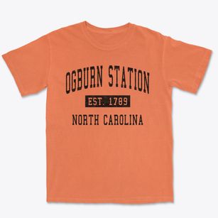 Ogburn Station North Carolina Classic Established Premium Heavyweight T-shirt