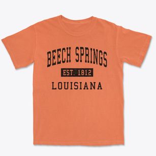 Beech Springs Louisiana Classic Established Premium Heavyweight T-shirt