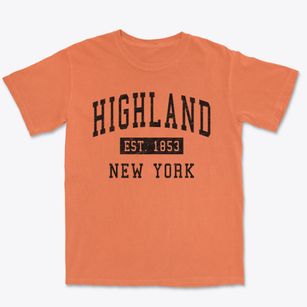 Highland New York Classic Established Premium Heavyweight T-shirt