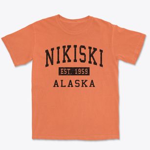 Nikiski Alaska Classic Established Premium Heavyweight T-shirt