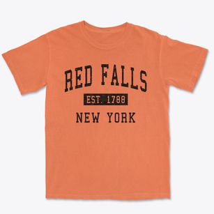 Red Falls New York Classic Established Premium Heavyweight T-shirt