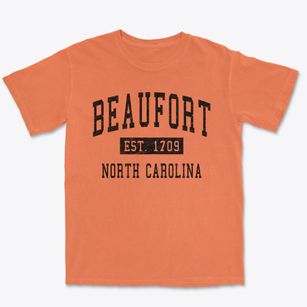 Beaufort North Carolina Classic Established Premium Heavyweight T-shirt
