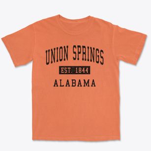 Union Springs Alabama Classic Established Premium Heavyweight T-shirt