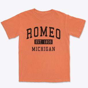 Romeo Michigan Classic Established Premium Heavyweight T-shirt