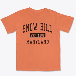 Snow Hill Maryland Classic Established Premium Heavyweight T-shirt
