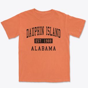 Dauphin Island Alabama Classic Established Premium Heavyweight T-shirt