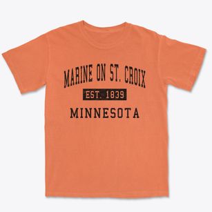 Marine On St. Croix Minnesota Classic Established Premium Heavyweight T-shirt