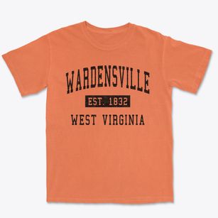Wardensville West Virginia Classic Established Premium Heavyweight T-shirt