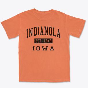 Indianola Iowa Classic Established Premium Heavyweight T-shirt