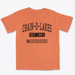 Chain-o-lakes Missouri Classic Established Premium Heavyweight T-shirt