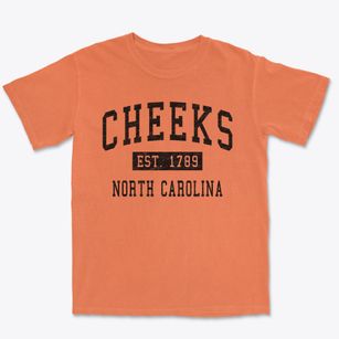 Cheeks North Carolina Classic Established Premium Heavyweight T-shirt