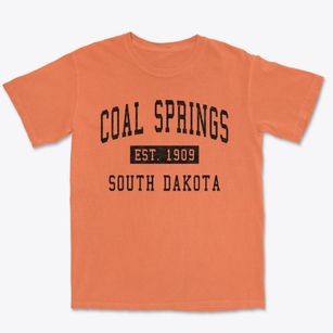 Coal Springs South Dakota Classic Established Premium Heavyweight T-shirt