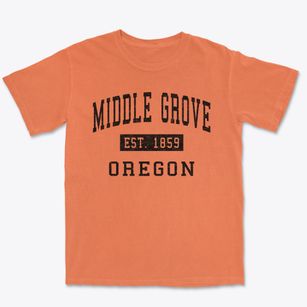 Middle Grove Oregon Classic Established Premium Heavyweight T-shirt