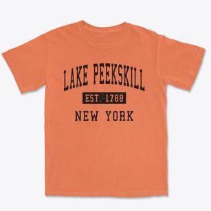 Lake Peekskill New York Classic Established Premium Heavyweight T-shirt