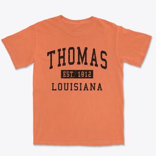Thomas Louisiana Classic Established Premium Heavyweight T-shirt