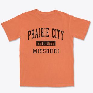 Prairie City Missouri Classic Established Premium Heavyweight T-shirt