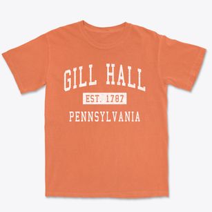 Gill Hall Pennsylvania Classic Established Premium Heavyweight T-shirt