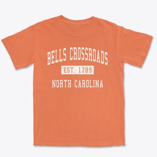 Bells Crossroads North Carolina Classic Established Premium Heavyweight T-shirt