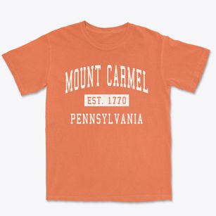 Mount Carmel Pennsylvania Classic Established Premium Heavyweight T-shirt