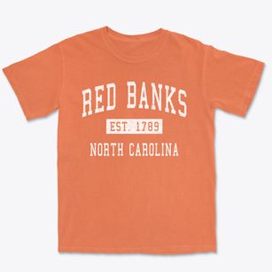 Red Banks North Carolina Classic Established Premium Heavyweight T-shirt