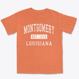 Montgomery Louisiana Classic Established Premium Heavyweight T-shirt