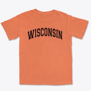 Wisconsin Academy Varsity Arch Premium Heavyweight T-shirt