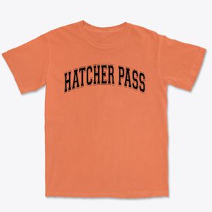 Hatcher Pass Montessori Varsity Arch Premium Heavyweight T-shirt