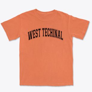 West Techinal Education Center Varsity Arch Premium Heavyweight T-shirt