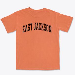 East Jackson Middle School Varsity Arch Premium Heavyweight T-shirt