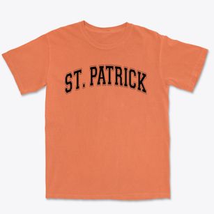 Saint Patrick School Varsity Arch Premium Heavyweight T-shirt