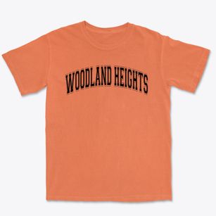 Woodland Heights Elementary School Varsity Arch Premium Heavyweight T-shirt