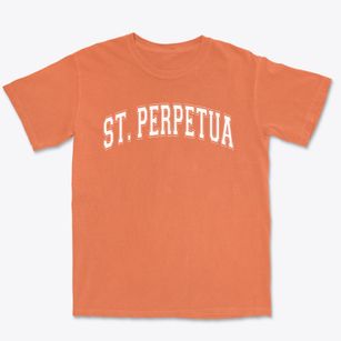 St. Perpetua Catholic School Varsity Arch Premium Heavyweight T-shirt
