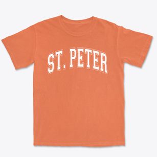 Saint Peter The Apostle Catholic School Varsity Arch Premium Heavyweight T-shirt