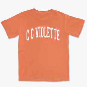 C C Violette Elementary School Varsity Arch Premium Heavyweight T-shirt