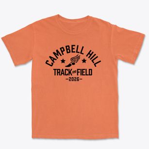 Campbell Hill Elementary School Track and Field Premium Heavyweight T-shirt