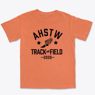 Ahstw Community High School Track and Field Premium Heavyweight T-shirt