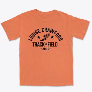 Louise Crawford Elementary School Track and Field Premium Heavyweight T-shirt