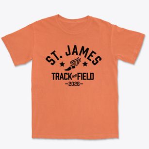 Saint James Catholic School Track and Field Premium Heavyweight T-shirt