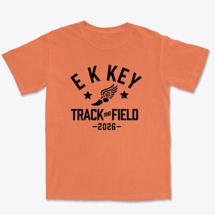E K Key Elementary School Track and Field Premium Heavyweight T-shirt