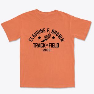 Claudine F. Brown Elementary Track and Field Premium Heavyweight T-shirt