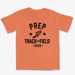 High School Prep School Track and Field Premium Heavyweight T-shirt