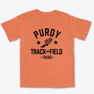 Purdy Middle School Track and Field Premium Heavyweight T-shirt