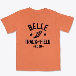 Belle High School Track and Field Premium Heavyweight T-shirt