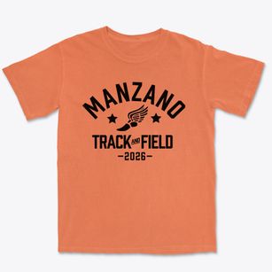 Manzano High School Track and Field Premium Heavyweight T-shirt