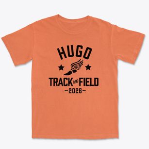 Hugo Junior High School Track and Field Premium Heavyweight T-shirt