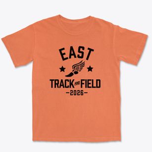 East Elementary School Track and Field Premium Heavyweight T-shirt